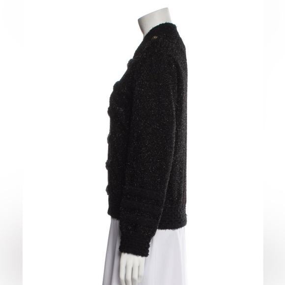 Saint Laurent Bomber Jacket | Black & Metallic | Size M - Picture 2 of 3